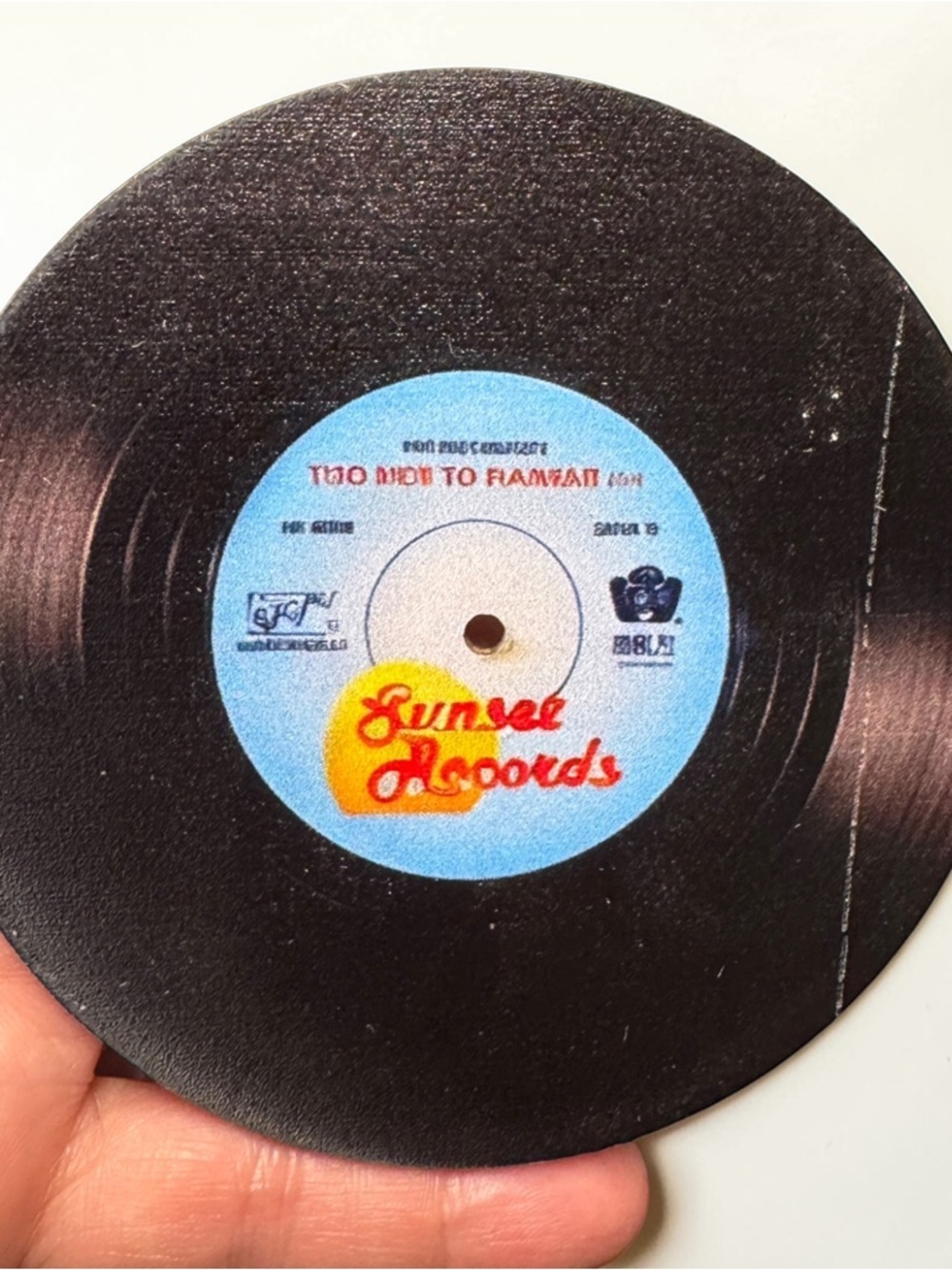 Retro Vinyl Inspired Record Coasters Set of 6 | Wooden | NWOT - Picture 3 of 16